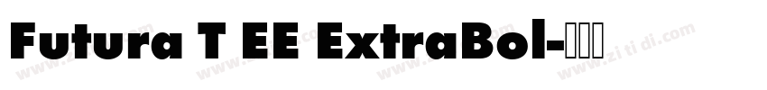 Futura T EE ExtraBol字体转换